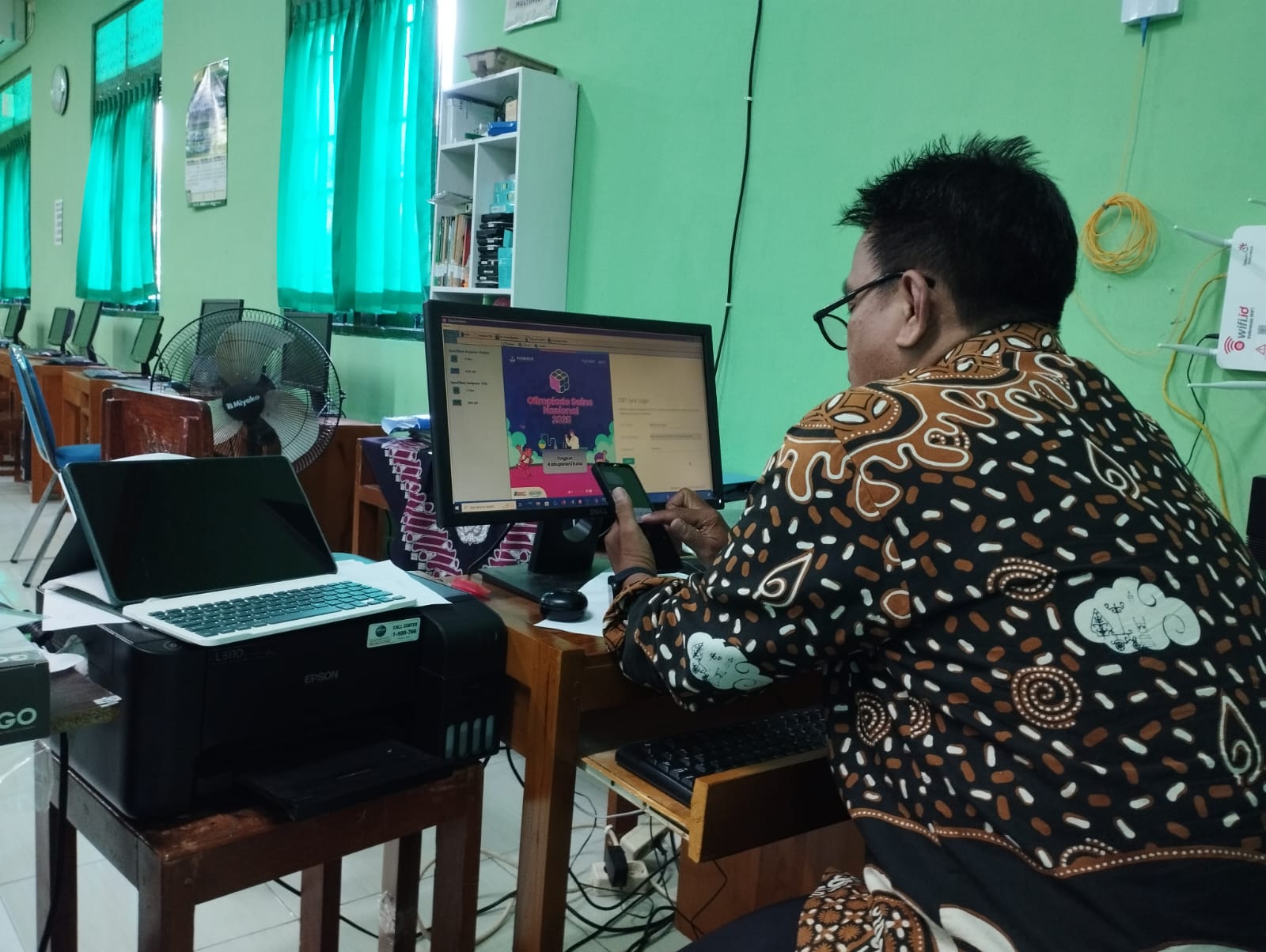 Persiapan OSN Semakin Matang, MTsN 9 Bantul Lakukan Sinkronisasi Aplikasi